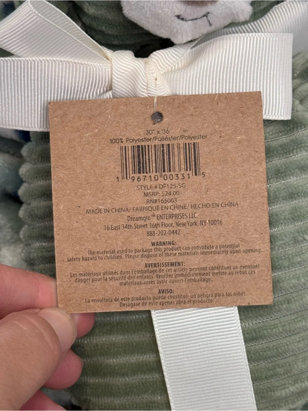 Green Blanket & Buddy Set - Cozy Plush Baby Comfort